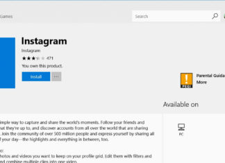 Instagram for Windows 10