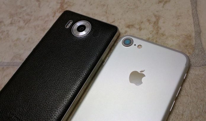 Lumia 950 vs iPhone 6