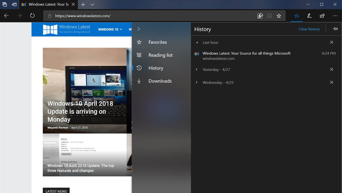 Microsoft Edge and Fluent Design