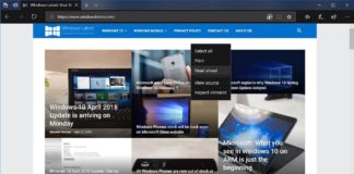 Microsoft Edge in Windows 10 April 2018 Update