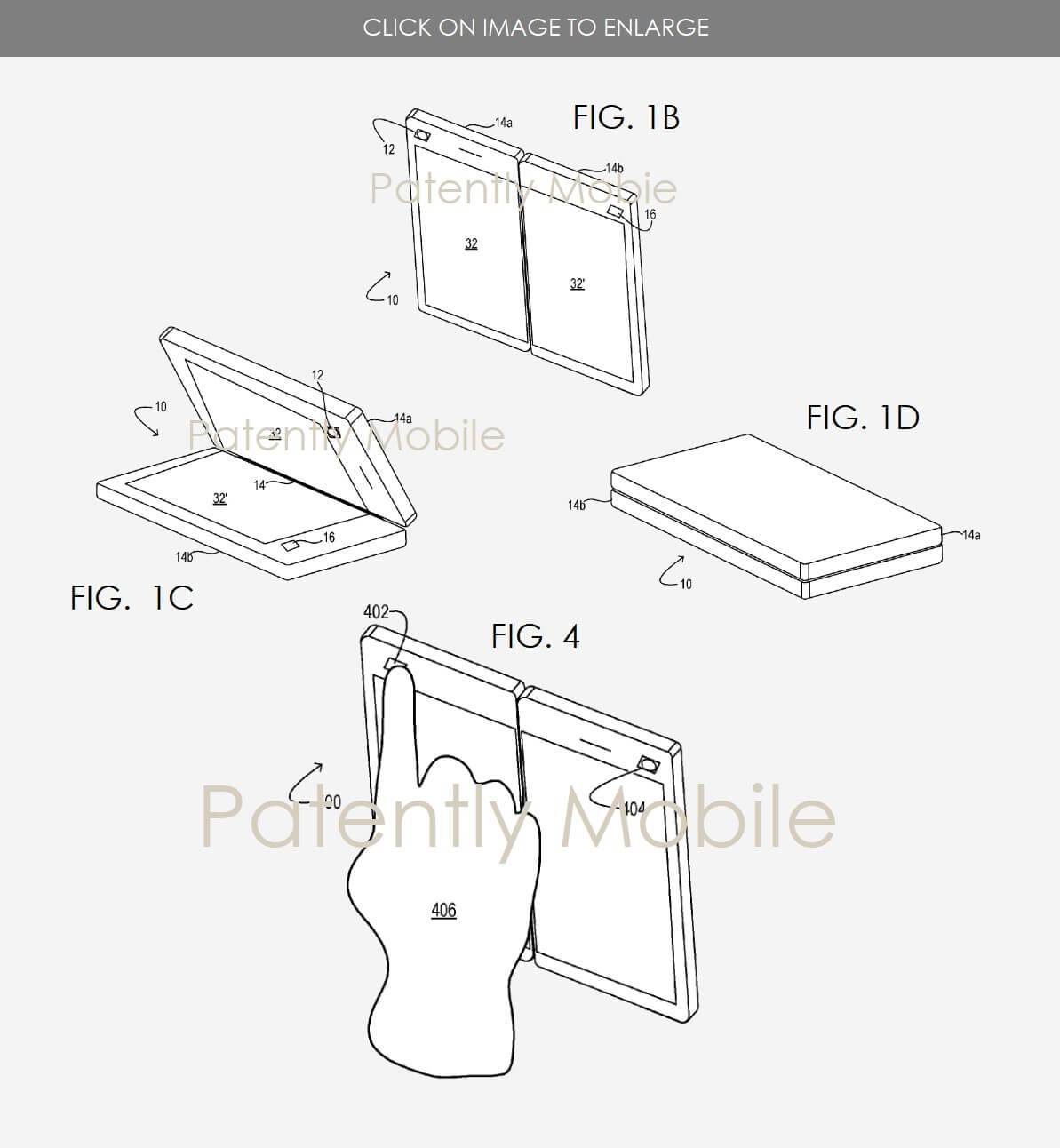 Microsoft's foldable display patent