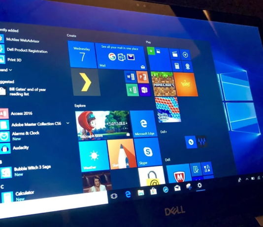 Start Menu in Windows 10
