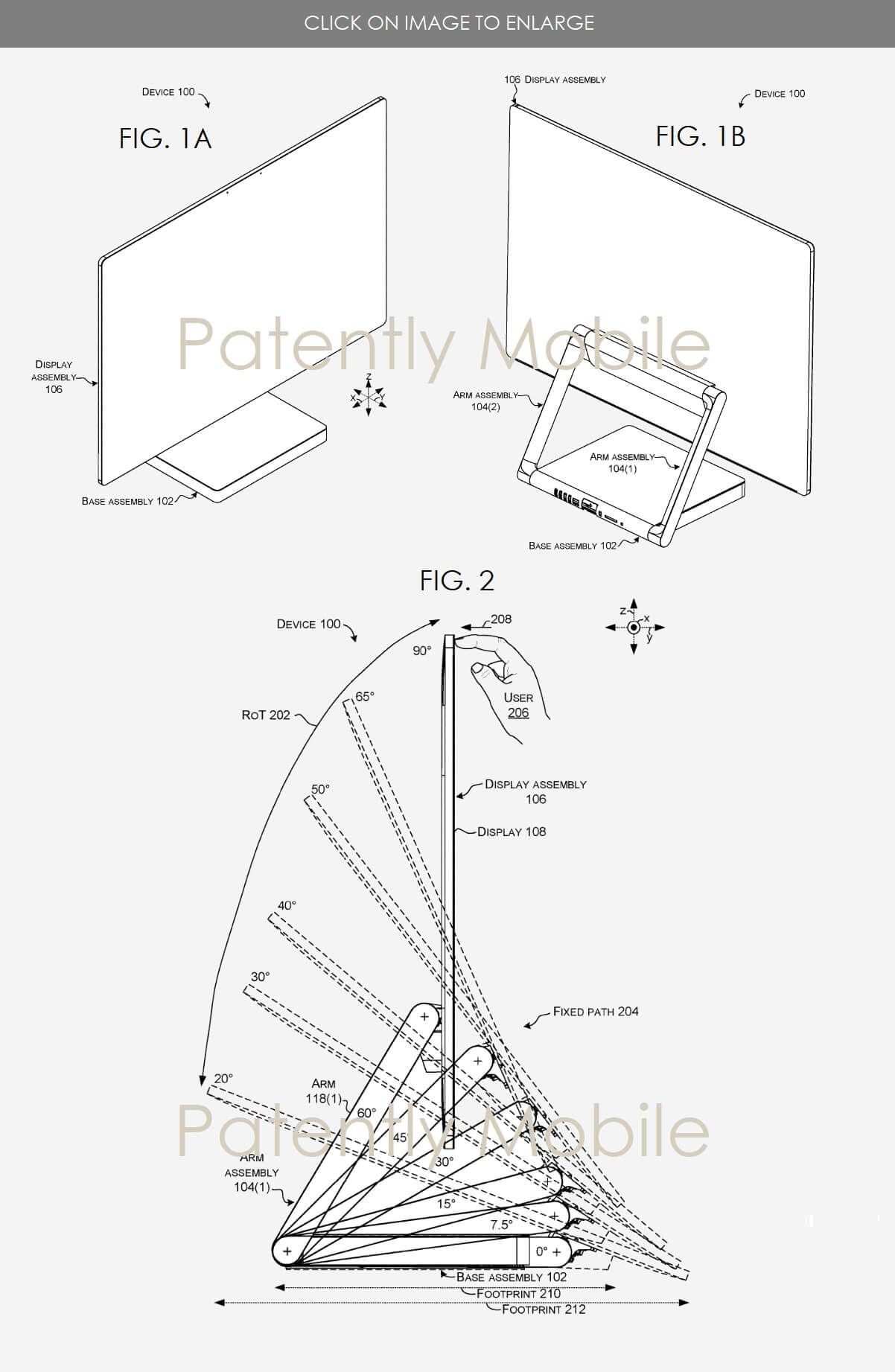 Surface Studio patent