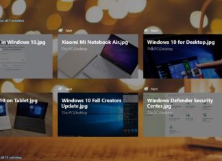 Timeline in Windows 10