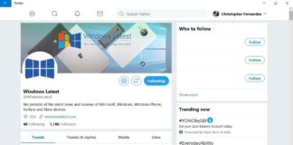 Twitter PWA for Windows 10