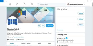 Twitter PWA for Windows 10