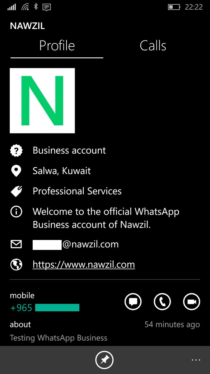 WhatsApp Business for Windows Phone