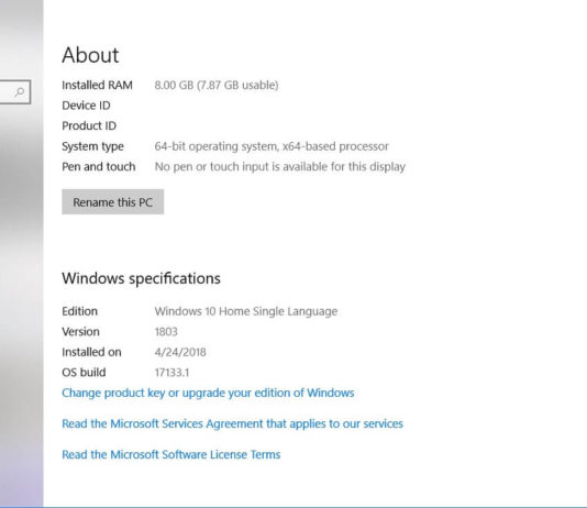 Windows 10 April Update