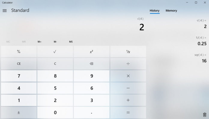 Windows 10 Calculator