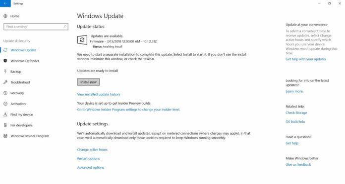 Windows 10 updates