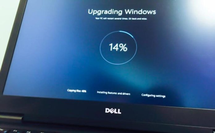 Windows 10 upgrade screen