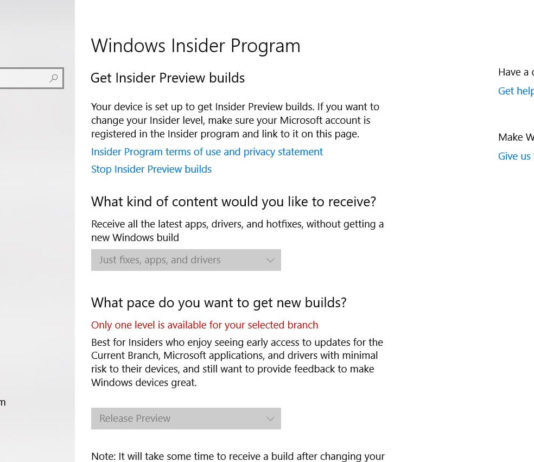 Windows Insider program