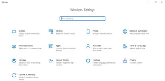 Windows Settings