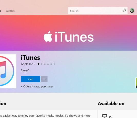 iTunes in Microsoft Store