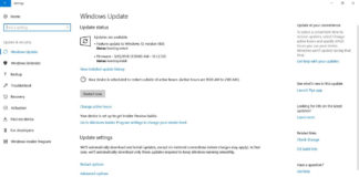 Installing Windows 10 Spring Creators Update