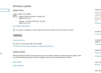 Installing Windows 10 Spring Creators Update