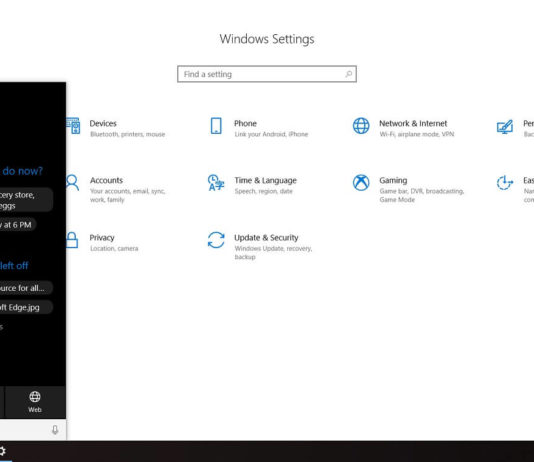 Cortana in Windows 10