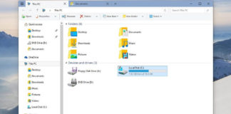 File Explorer in Windows 10