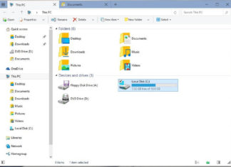 File Explorer in Windows 10