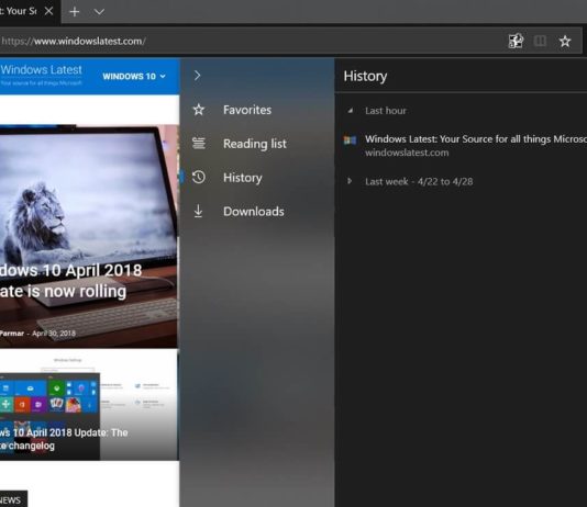 Fluent Design in Microsoft Edge