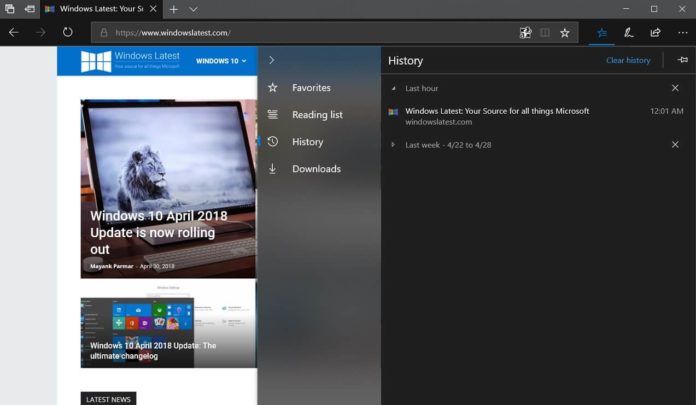 Fluent Design in Microsoft Edge