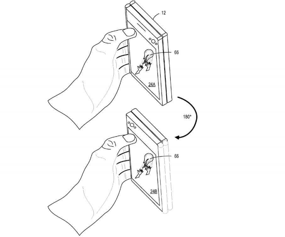 Foldable phone patent