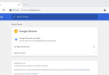 Google Chrome in Windows 10