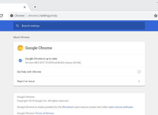 Google Chrome in Windows 10