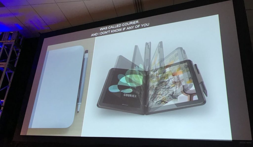 Microsoft talks about the cancelled Courier booklet device