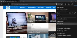 Microsoft Edge in Windows 10