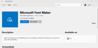 Microsoft Font Maker for Windows 10
