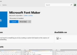 Microsoft Font Maker for Windows 10