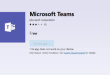 Microsoft Teams for Windows 10 S