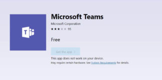 Microsoft Teams for Windows 10 S