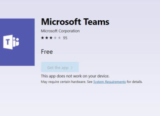 Microsoft Teams for Windows 10 S