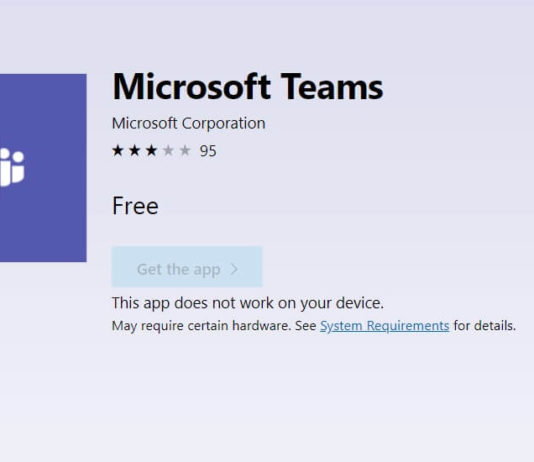 Microsoft Teams for Windows 10 S