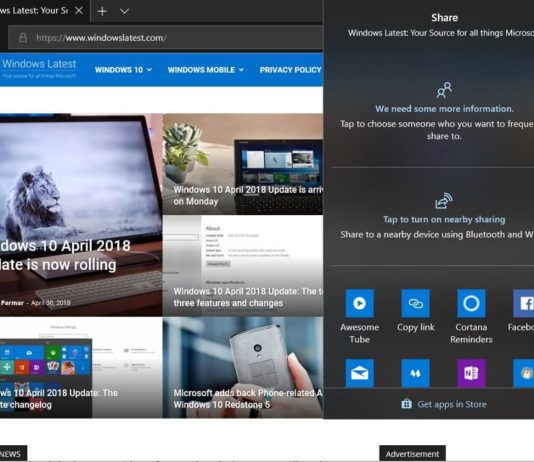 Nearby Sharing in Windows 10
