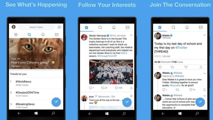 Twitter PWA for Windows 10 Mobile