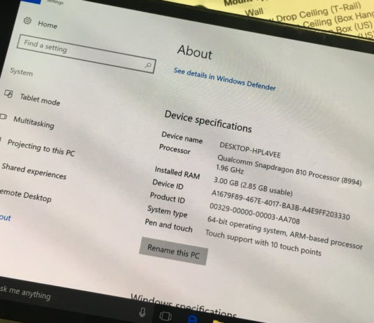 Windows 10 ARM on Microsoft Lumia 950 XL
