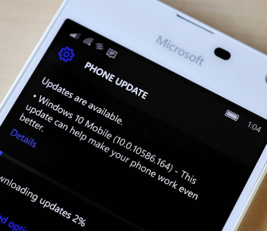 Windows 10 Mobile cumulative update
