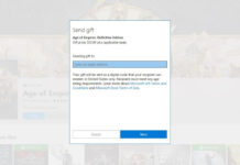 Windows 10 PC Game Gifting