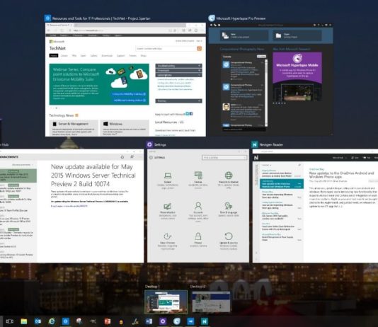 Windows 10 Task View