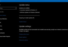 Windows 10 cumulative update