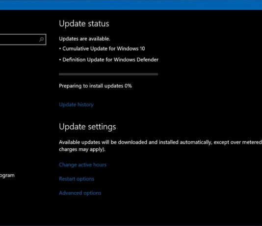 Windows 10 cumulative update