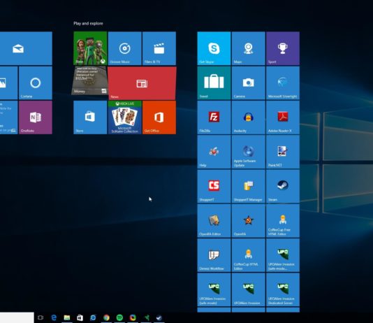 Windows 10 operating system