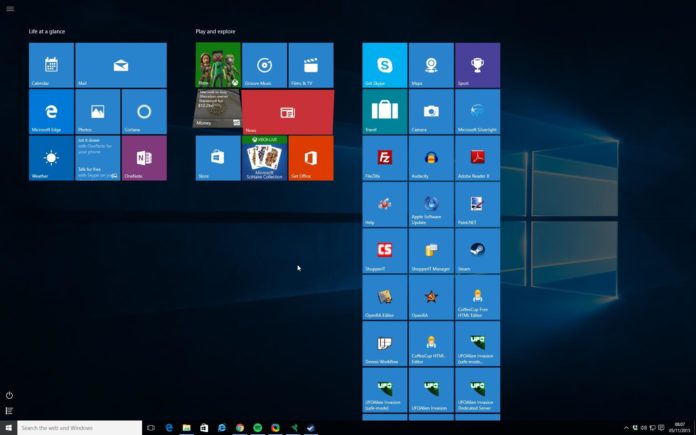 Windows 10 operating system