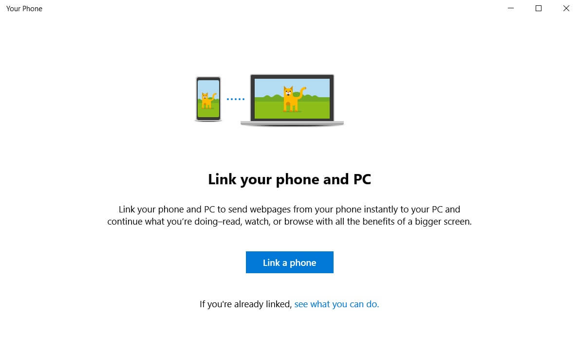 your phone app for windows 10 download