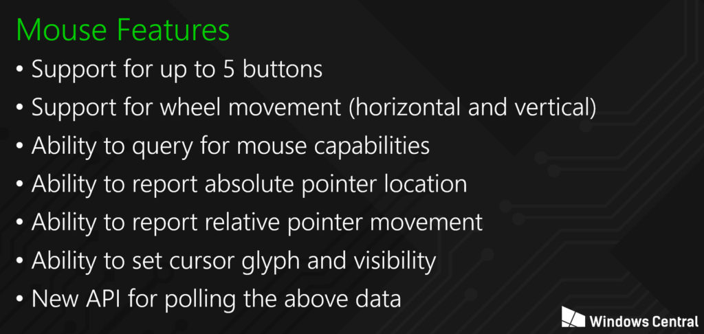 Xbox mouse features