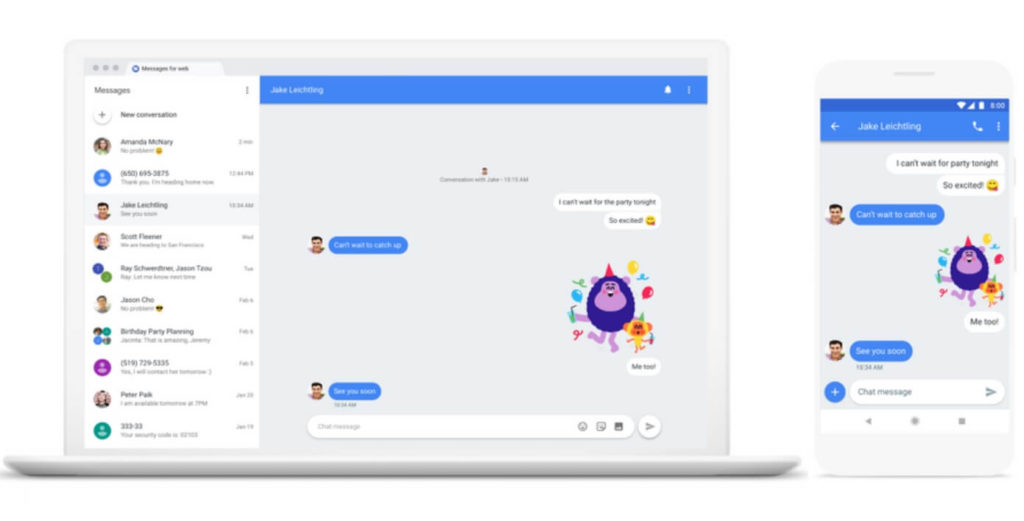 You can now use Android Messages web app to send texts from your PC