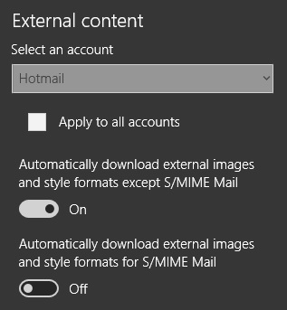 External Context in Mail app